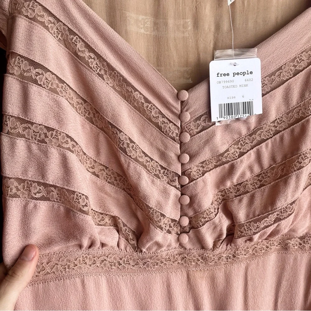 NWT Free People Toasted Mink Dress - Picture 7 of 10